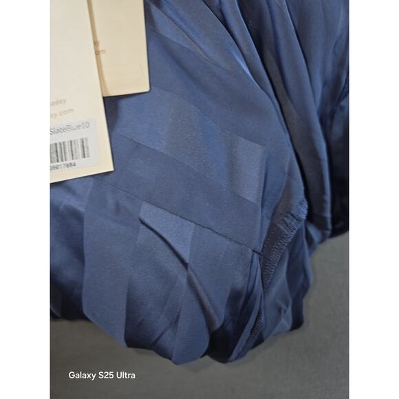 NWT Choosy Lafayette Jumpsuit Slate Blue 10 Office Date Night Glam Club - Picture 3 of 7